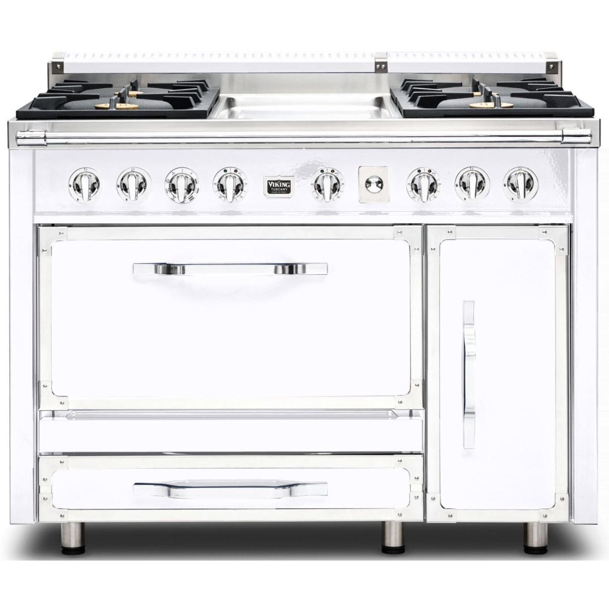 Viking 48-inch Freestanding Dual Fuel Range with True Convection Technology TVDR481-4GWH