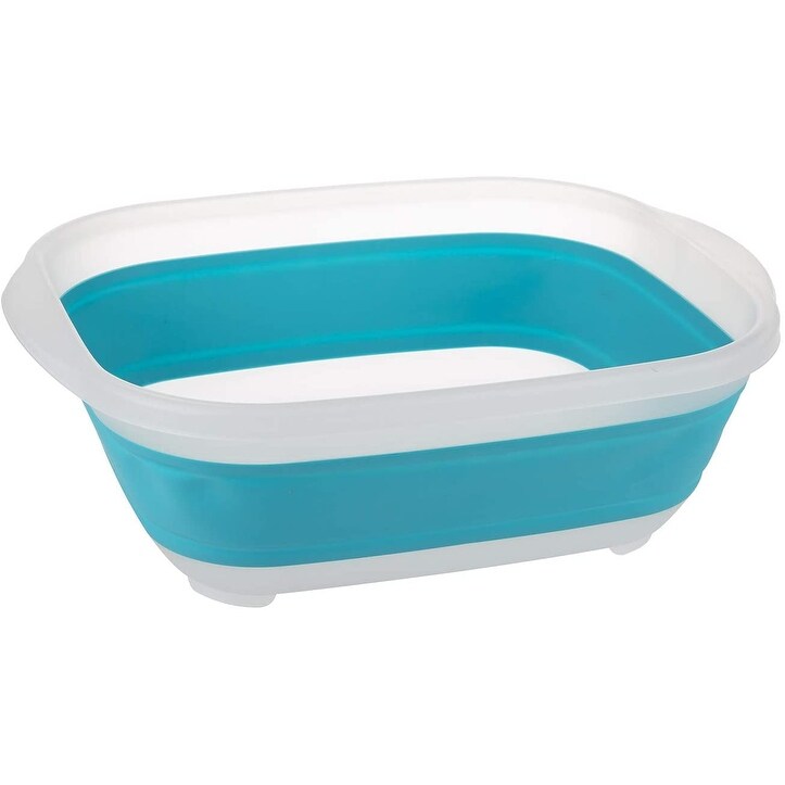 PrepWorks Large Collapsible Tub  Turquoise   18 x 14 x 2 inches