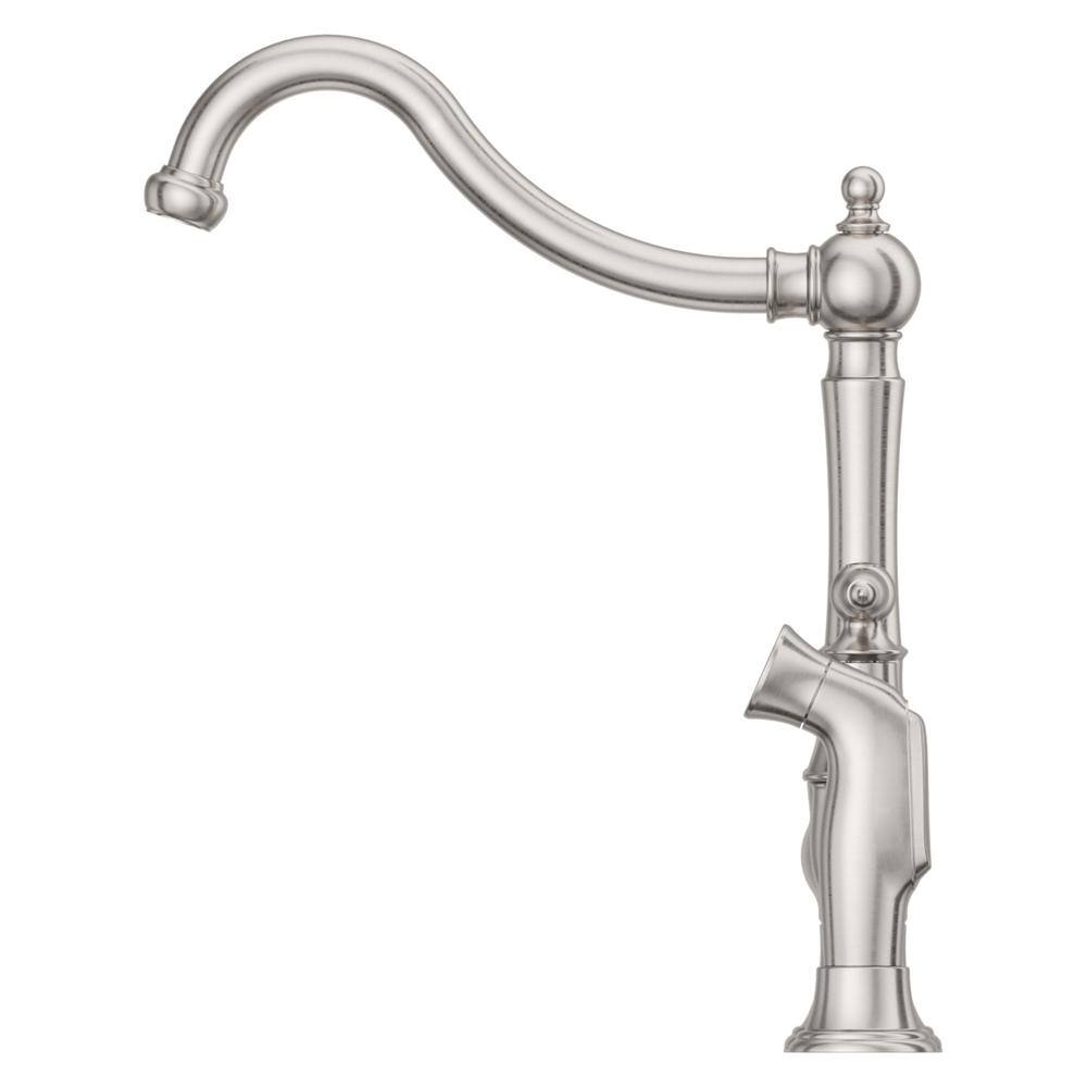 Pfister Courant Two Handle Bridge Kitchen Faucet with Side Spray in Stainless Steel F-031-4COS