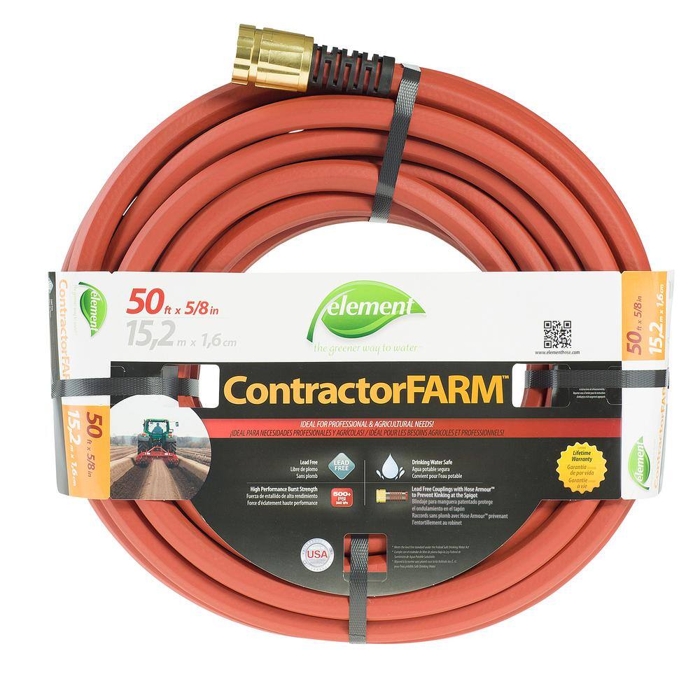 Swan ContractorFarm 58 in. x 50 ft. Heavy Duty Contractor Water Hose CELCF58050