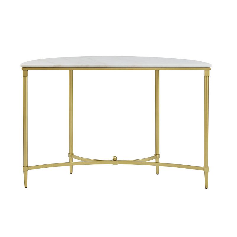 Madison Park Signature Faux Marble Console Table