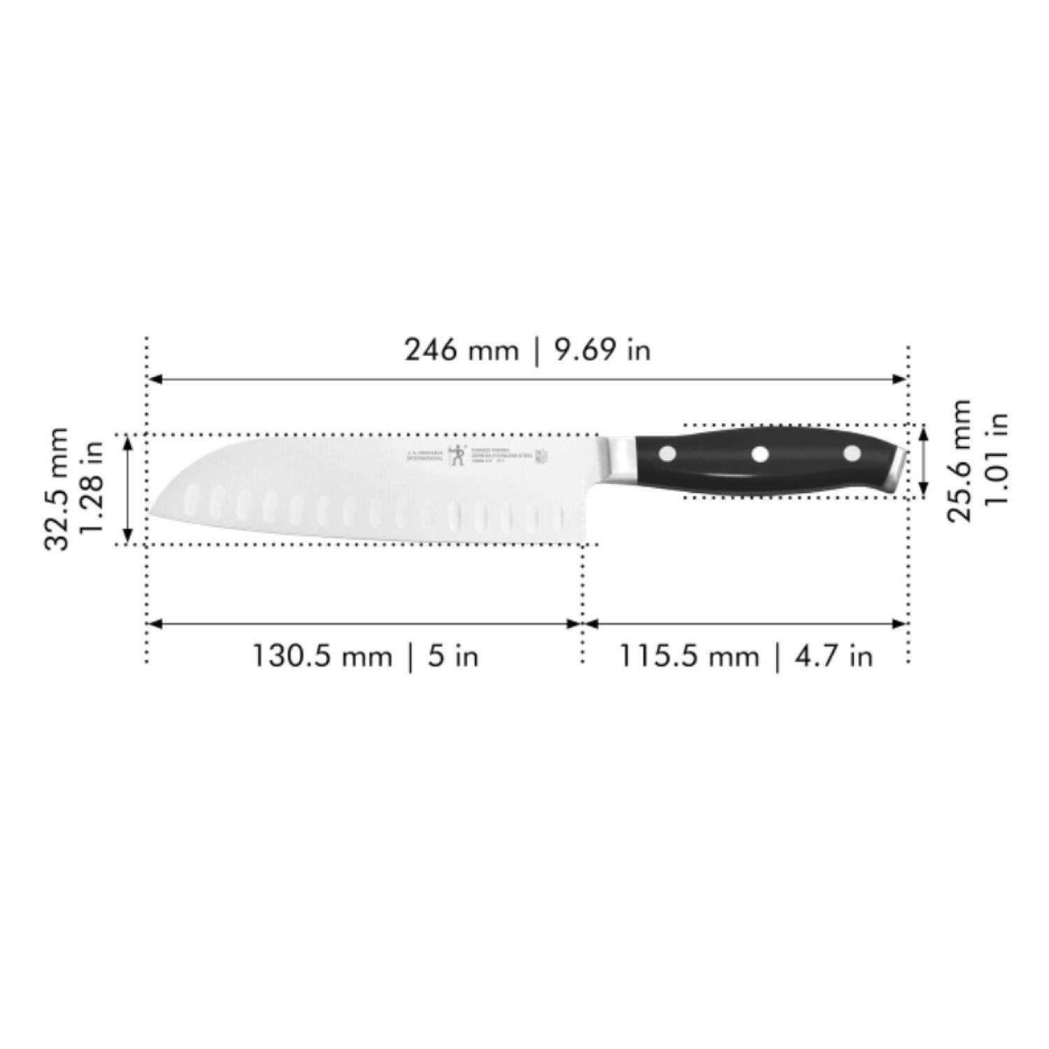 Zwilling J.A Henckels Forged Premio 5 in. L Stainless Steel Santoku Knife 1 pc