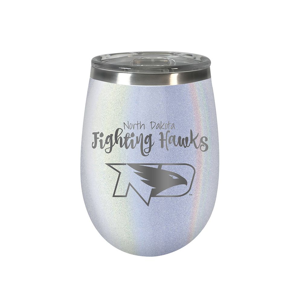 North Dakota Fighting Hawks Opal Finish Wine Tumbler