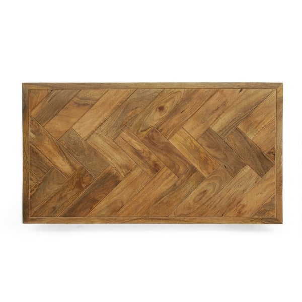 Villard Mango Wood Handcrafted Parquet Coffee Table by Christopher Knight Home - 40.00