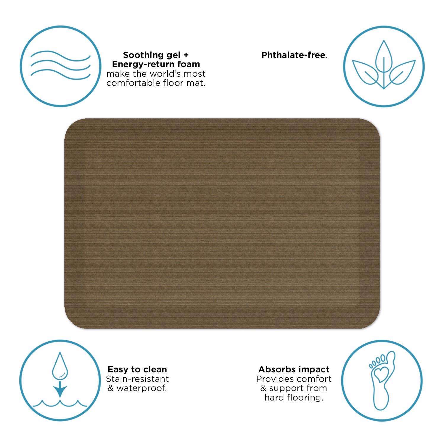 Gel Pro 30 in. L X 20 in. W Khaki Polyurethane Foam Anti Fatigue Mat