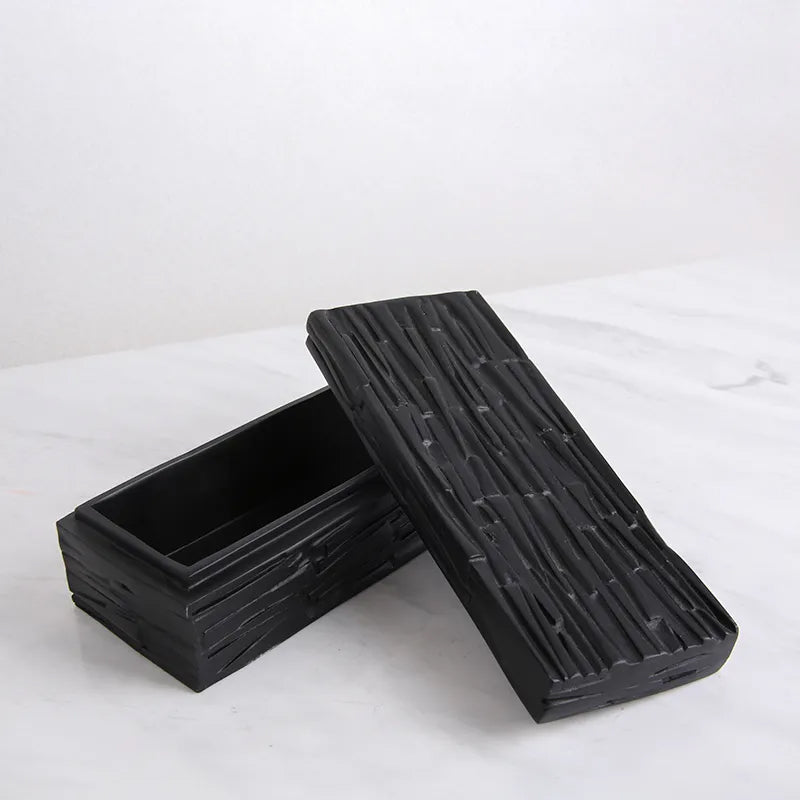 Black Resin Decorative Box-A Fc-Sz2023A