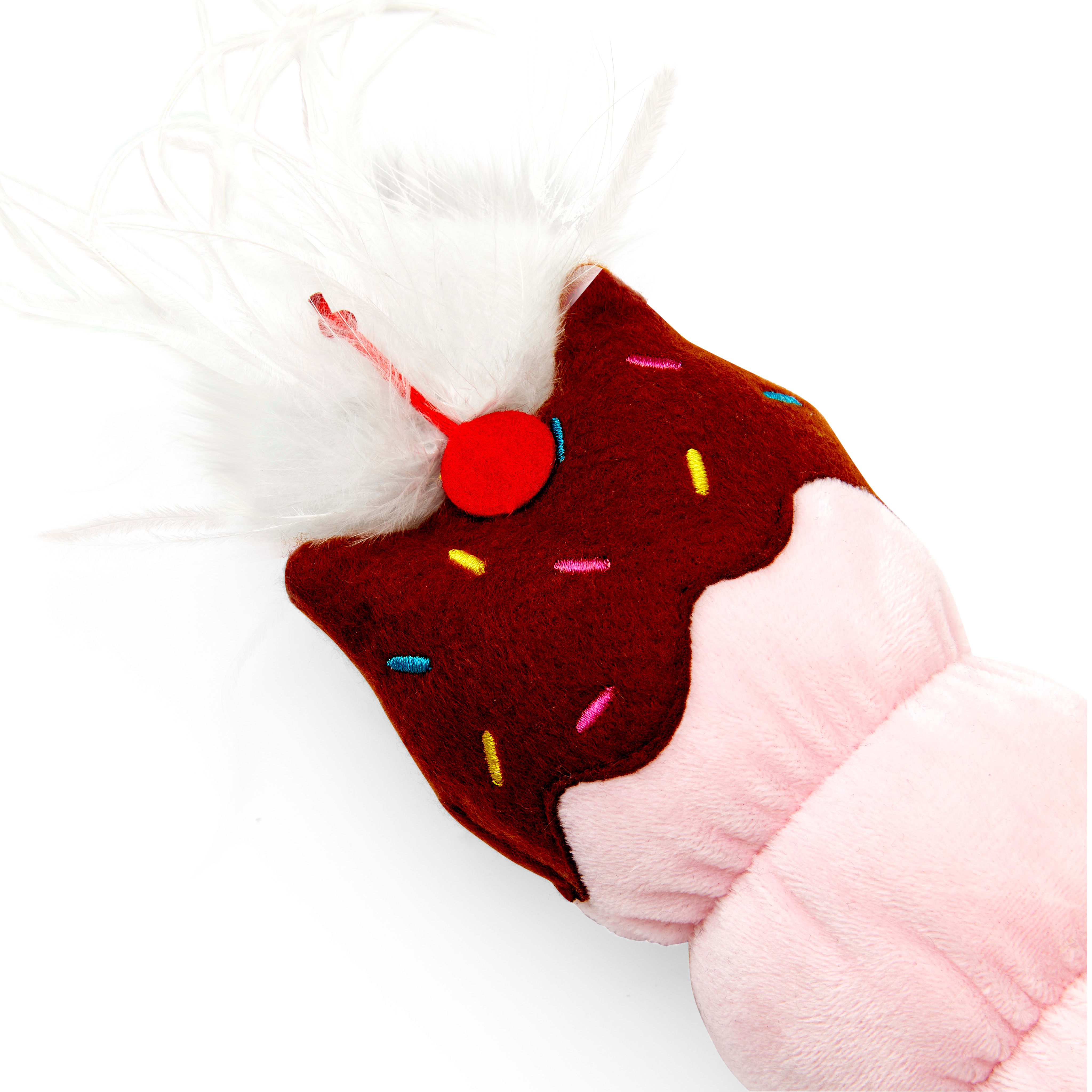 Leaps  Bounds Plush Ice Cream Cat Toy