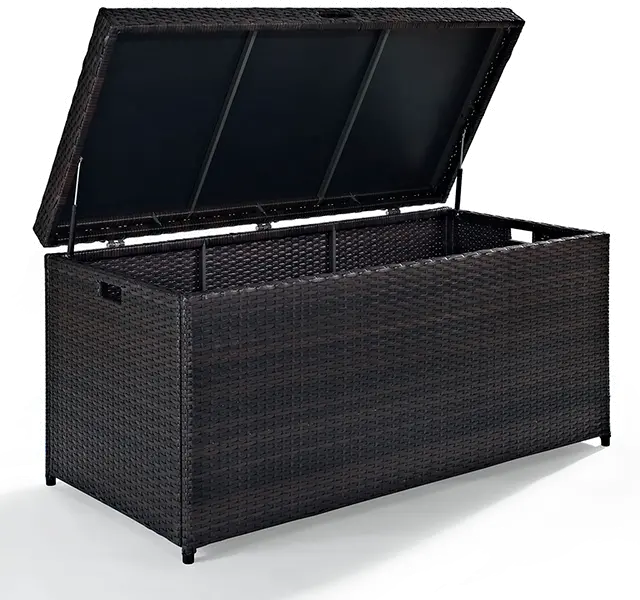 Palm Harbor Wicker Patio Storage Bin