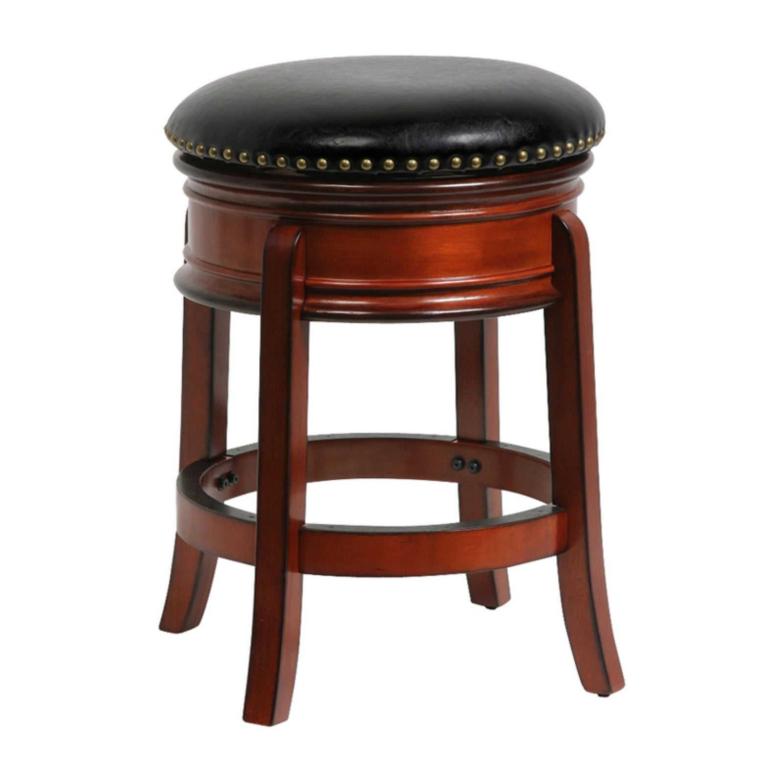 Boraam Hamilton Counter Height Backless Swivel Wood Counter Stool - Cappuccino