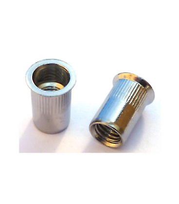 M8 Knurled Body Countersunk Head Blind Rivet Nut - T304 (a2) Stainless Steel