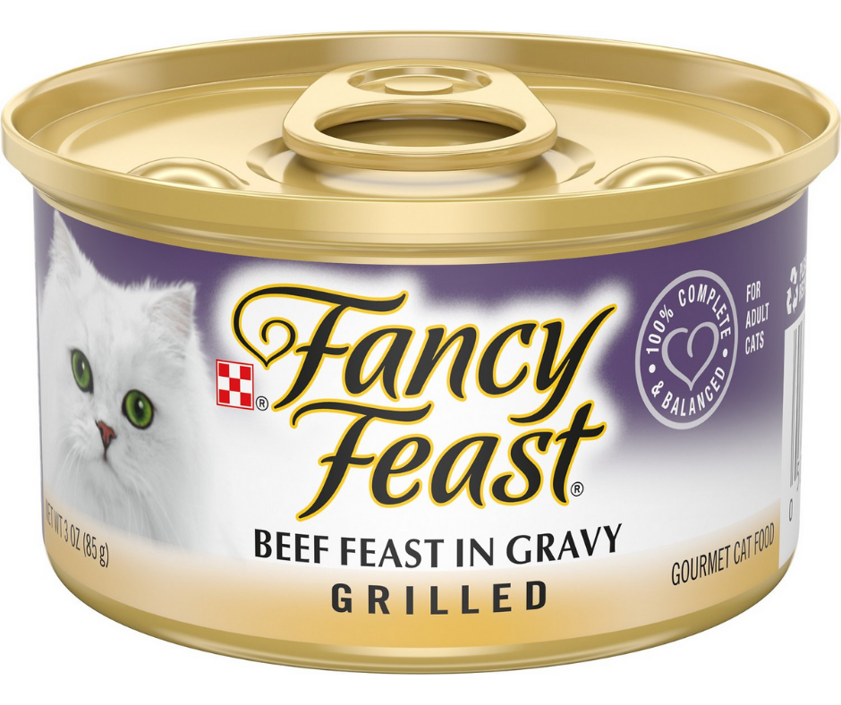 Purina Fancy Feast - All Breeds， Adult Cat Grilled Beef in Gravy Recip