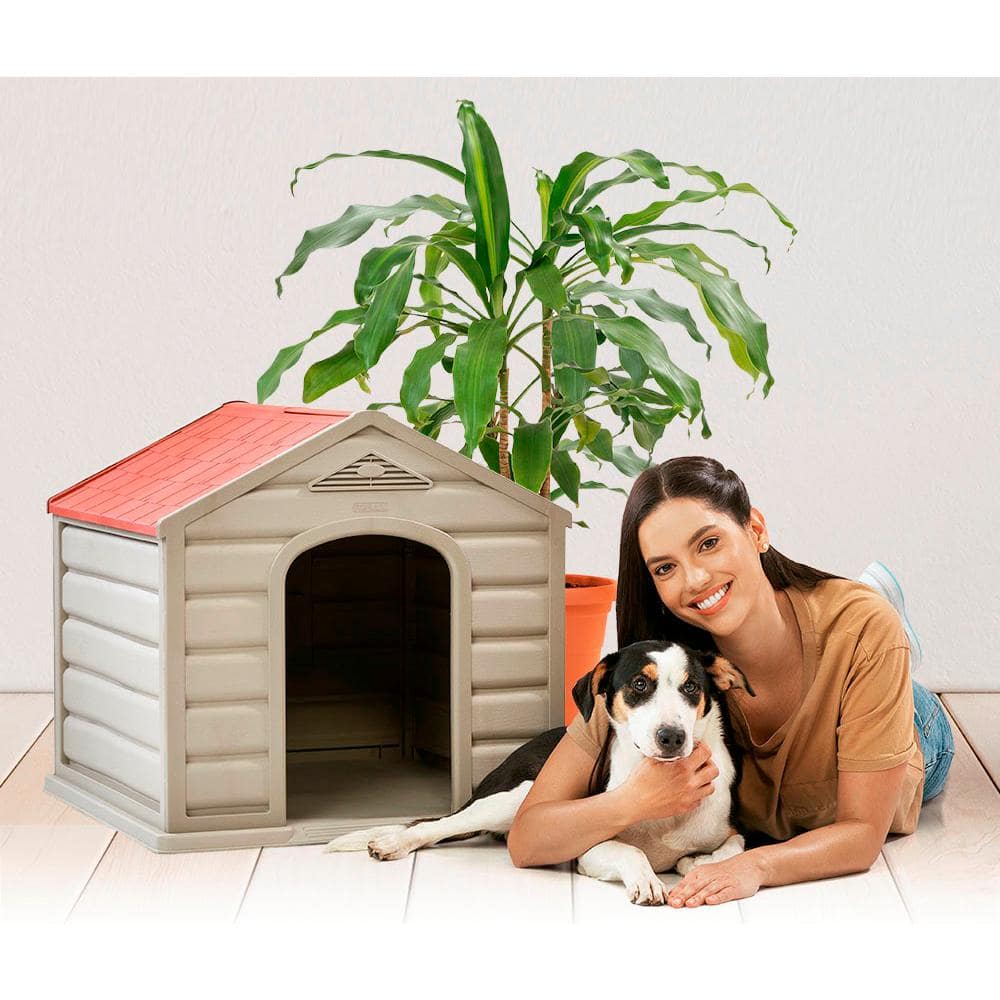 Rimax Small Taupe Breed Dog House 13077