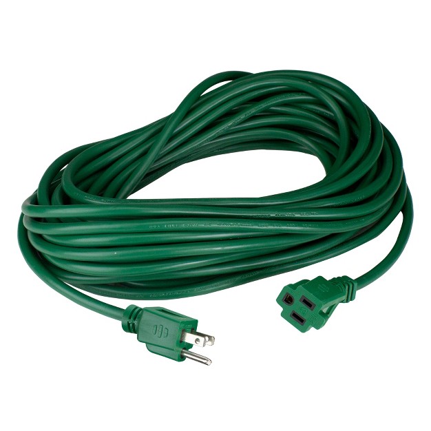 Northlight 100ft Green 3 prong Outdoor Extension Power Cord