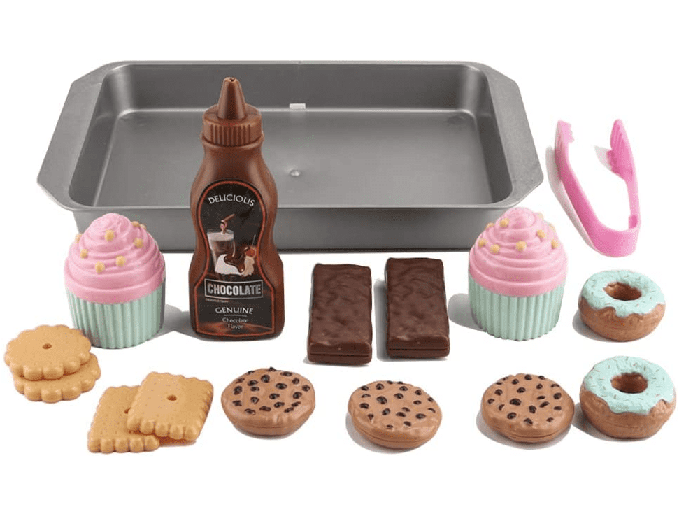 Cookie Play Food Set, Pretend Play Kitchen Set ,Toddlers Pretend Food Playset Children Toy ABS,Plastic Play Food Toys for Girls Boys 3 4 5 6 7 8 Year Old