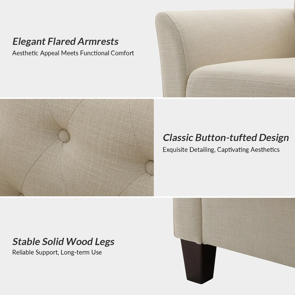 Julia Transitional Living Room Set with Removable Cushions by HULALA HOME