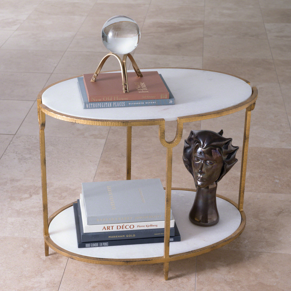 Stone Side Table   Transitional   Side Tables And End Tables   by HedgeApple  Houzz