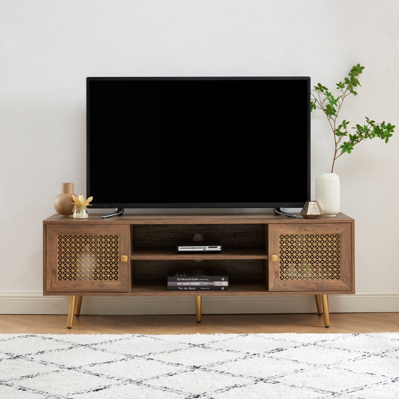 59 Inch TV Stand for 65'' TV  Classic Entertainment Center Media Console   59\