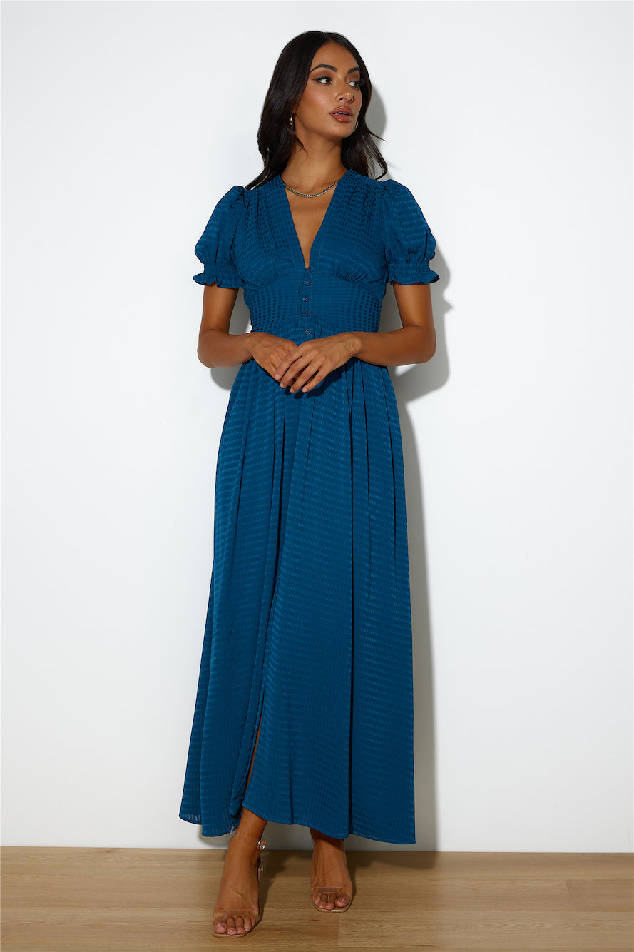 Downtown Brunch Maxi Dress Navy