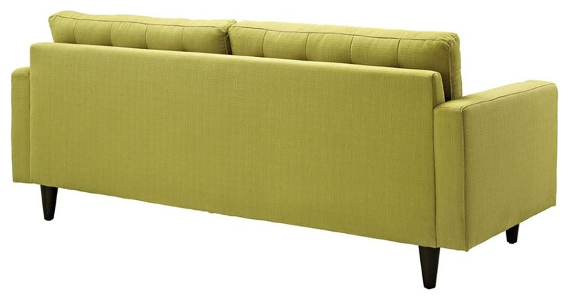 Empress Upholstered Fabric Sofa   Midcentury   Sofas   by Homesquare  Houzz