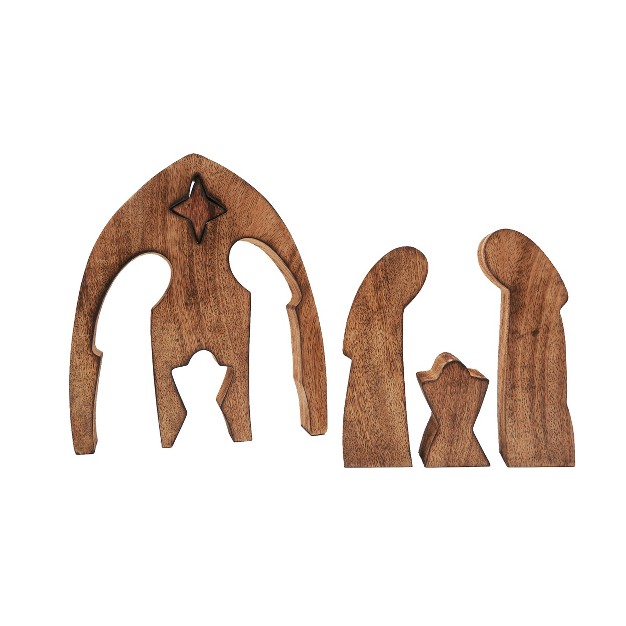 Gallerie Ii Wooden Puzzle Nativity Figurine