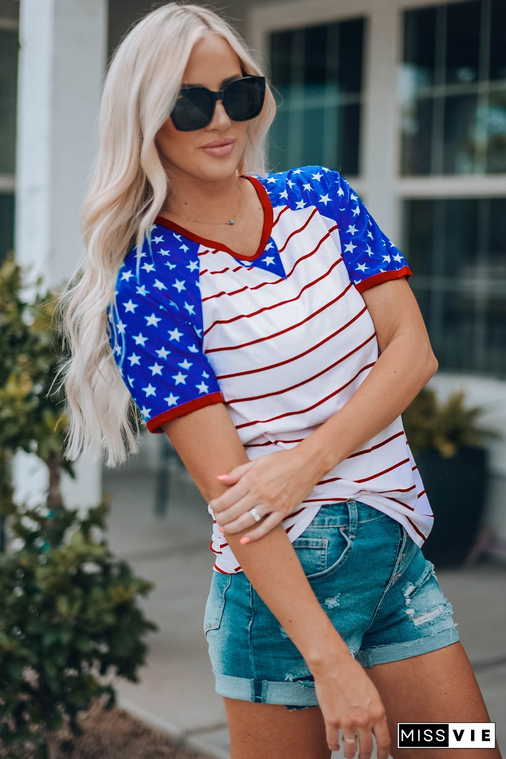 Stars and Stripes National Day Tee