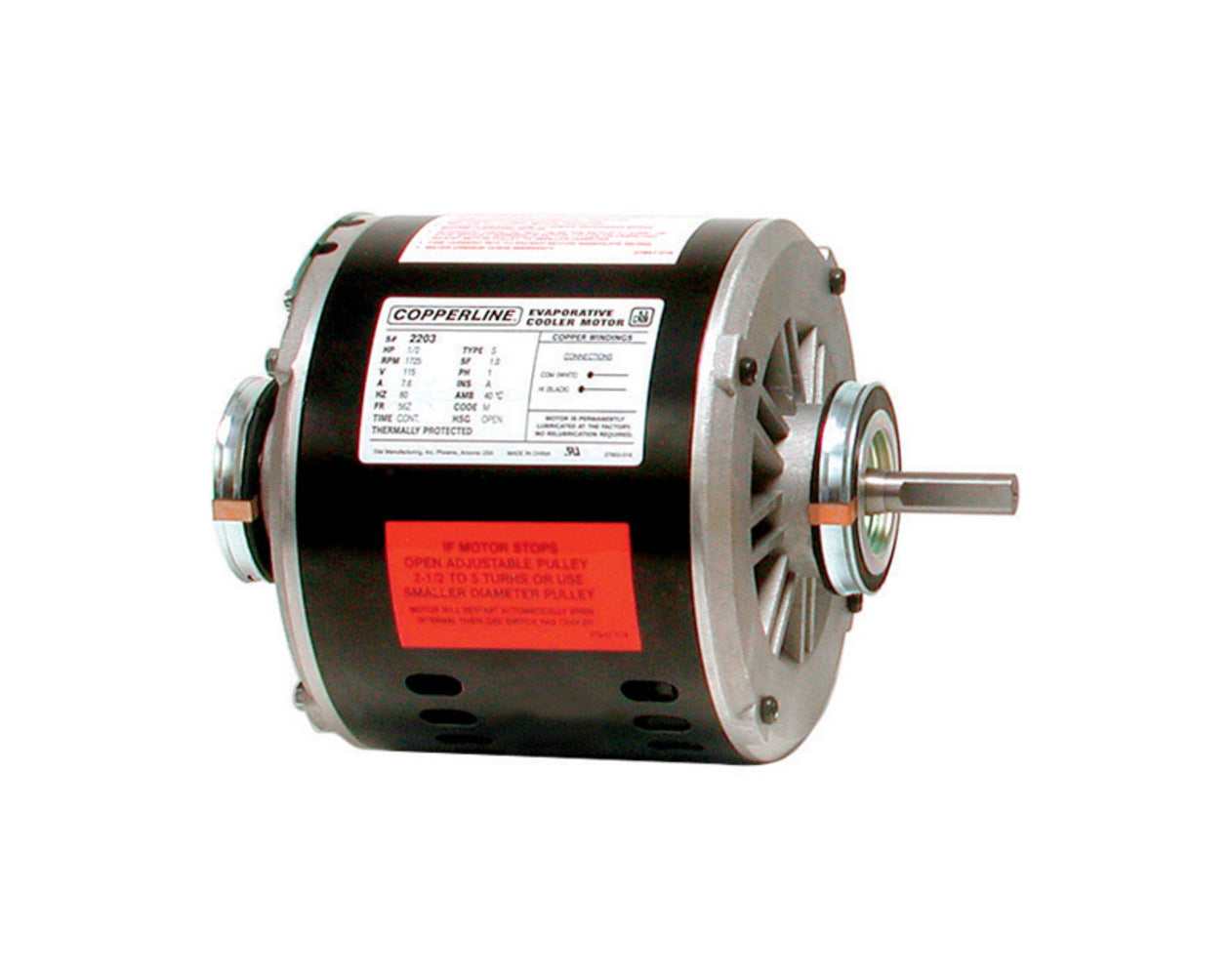 COOLER MOTOR 1/2HP 1SPD