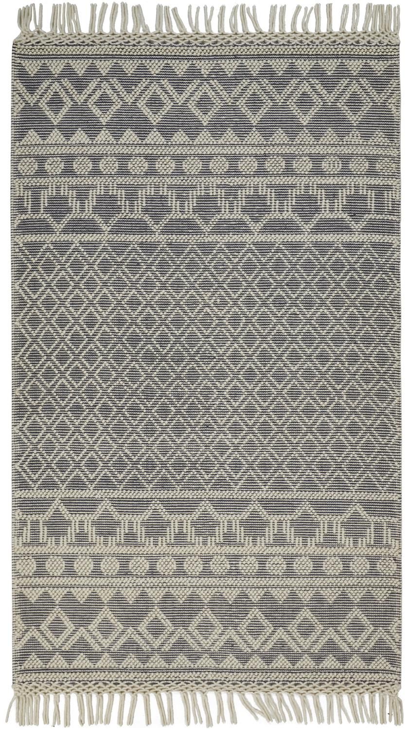 Lavinda Hand Woven Gray and Ivory Rug by BD Fine