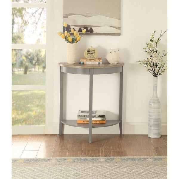 Half Moon Console Table， Entryway Table with Entryway， Hallway， Living Room， Foyer， Office