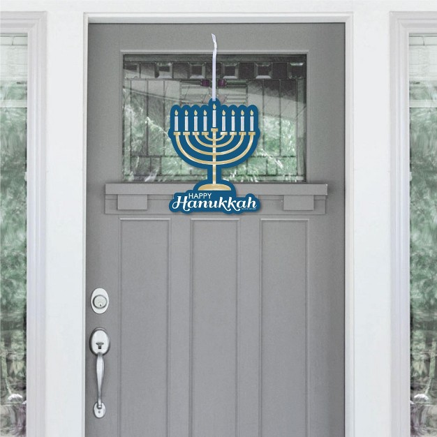 Big Dot Of Happiness Happy Hanukkah Hanging Porch Chanukah Holiday Party Outdoor Decorations Front Door Decor 1 Piece Sign