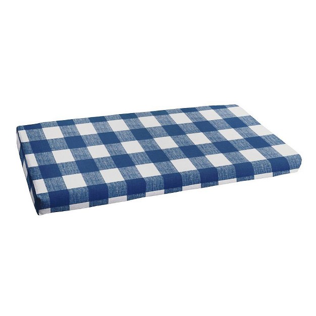 X 60 quot Anderson Indoor Outdoor Bench Cushion Bristol Zaffre Blue Sorra Home