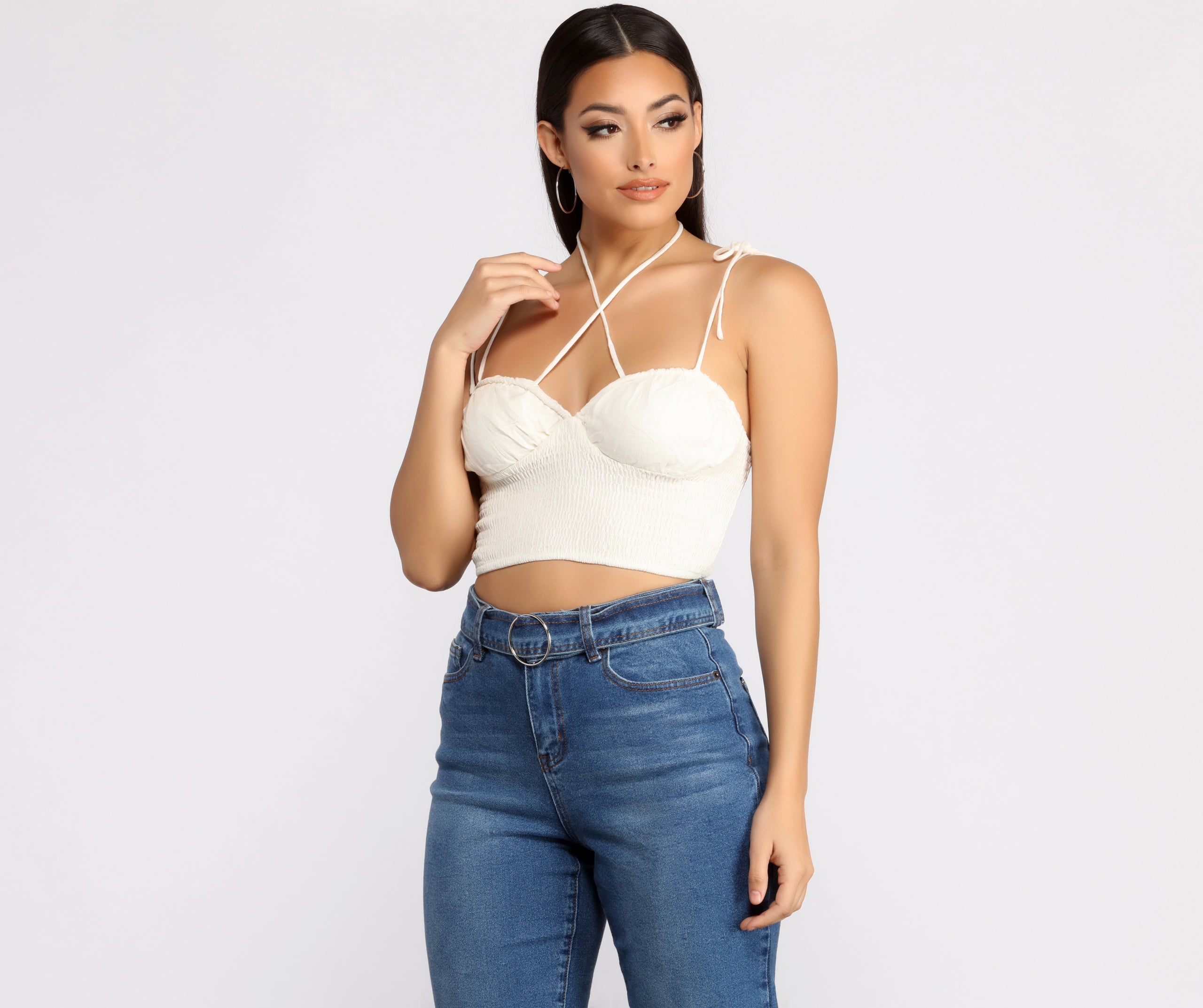 Smock It To Me Crop Top