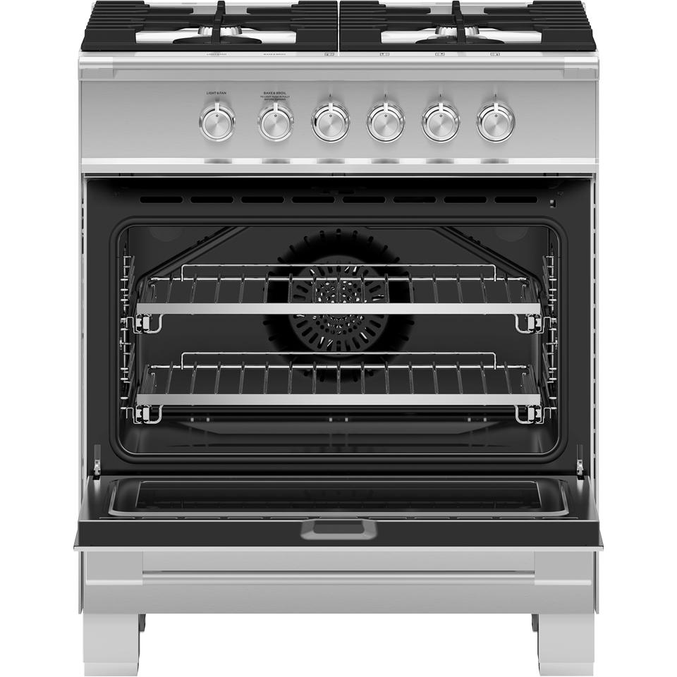 Fisher & Paykel 30-inch Freestanding Gas Range with AeroTech? Technology OR30SCG4X1