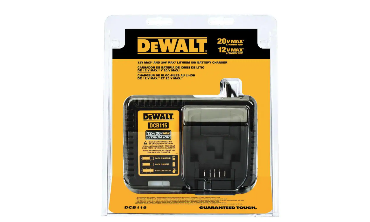 DEWALT DCB115 12-Volt to 20-Volt Lithium-Ion Battery Charger