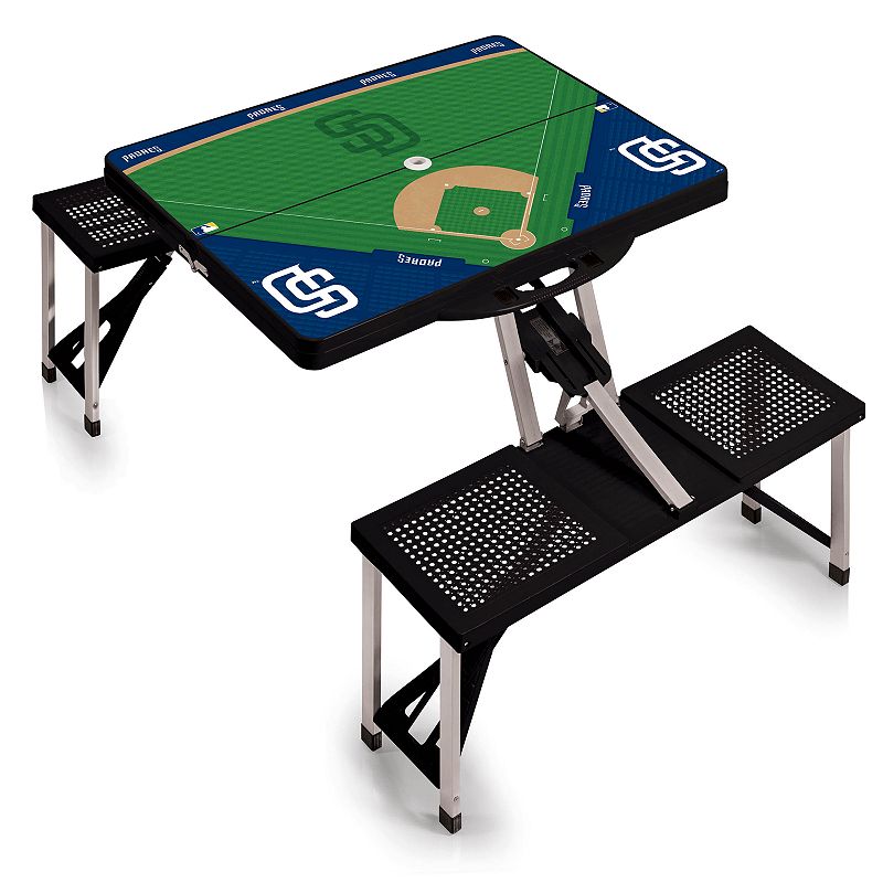 Picnic Time San Diego Padres Portable Picnic Table with Field Design