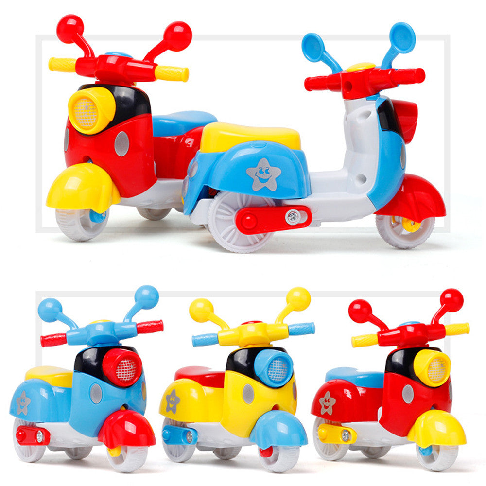 Fridja Mini Motorcycle Toy Pull Back Diecast Motorcycle Early Model Educational Toys