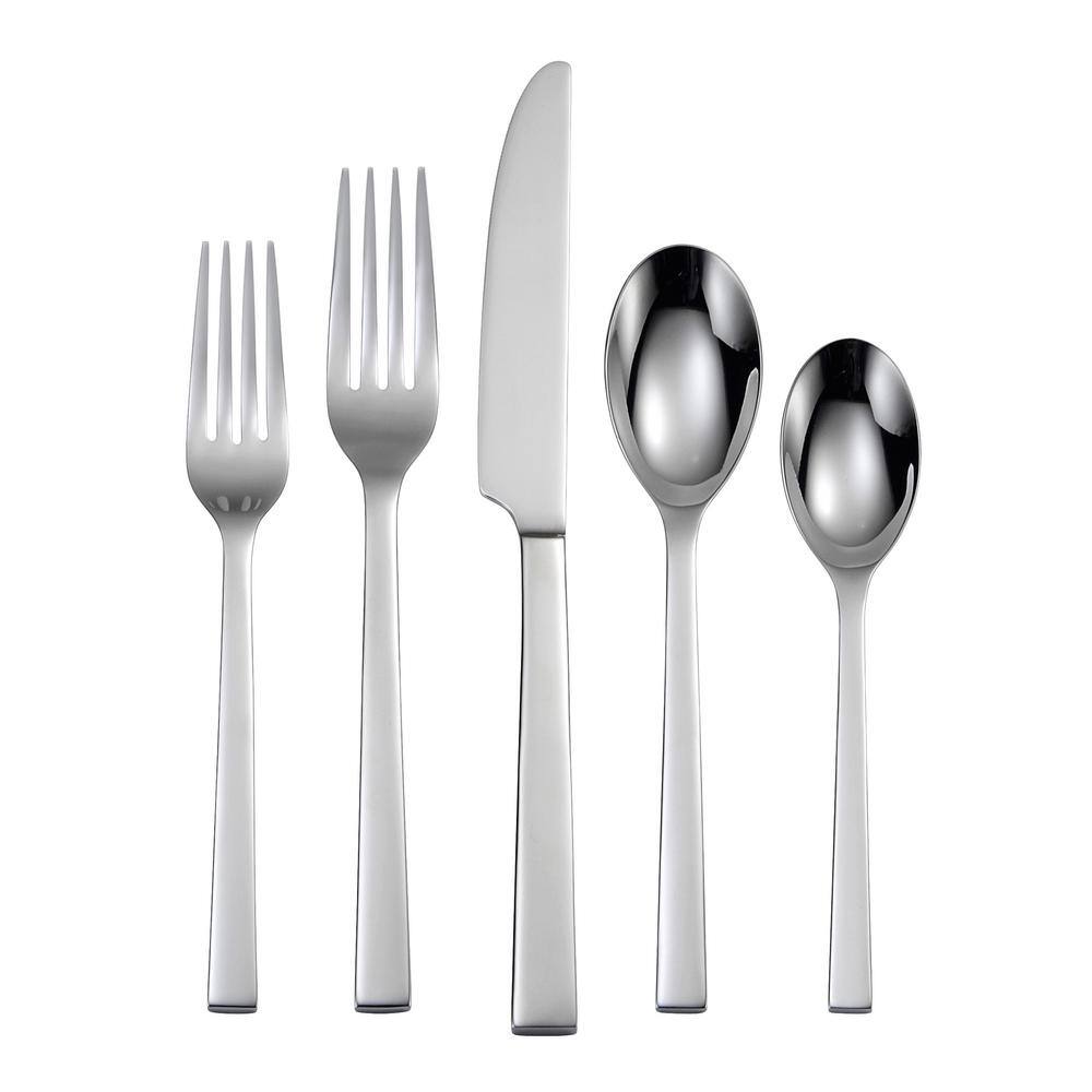 Oneida Chef's Table Satin 180 Stainless Steel Oval Bowl SoupDessert Spoons (Set of 12) B449SDEF