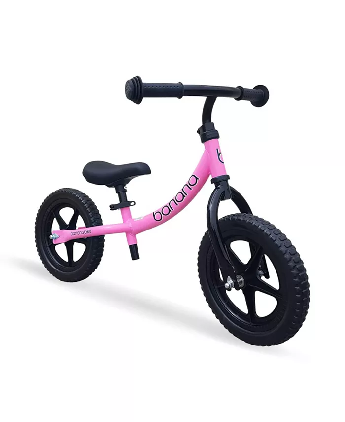 Banana Bike LAVA Sport Banana LT Balance Bike - Lightweight Toddler Bike for 2， 3， 4， and 5 Year Old Boys and Girls - No Pedal Bikes for Kids with Adjustable Handlebar and seat - Aluminum， EVA Tires - Training Bike (Pink)