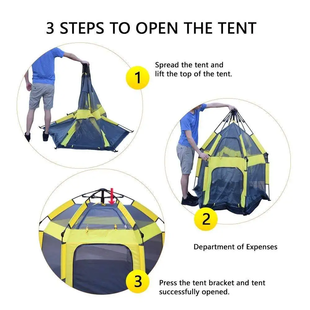 Lightweight Portable Play Tent Outdoor Travel Camping Tent Family Hydraulic Tent For Events