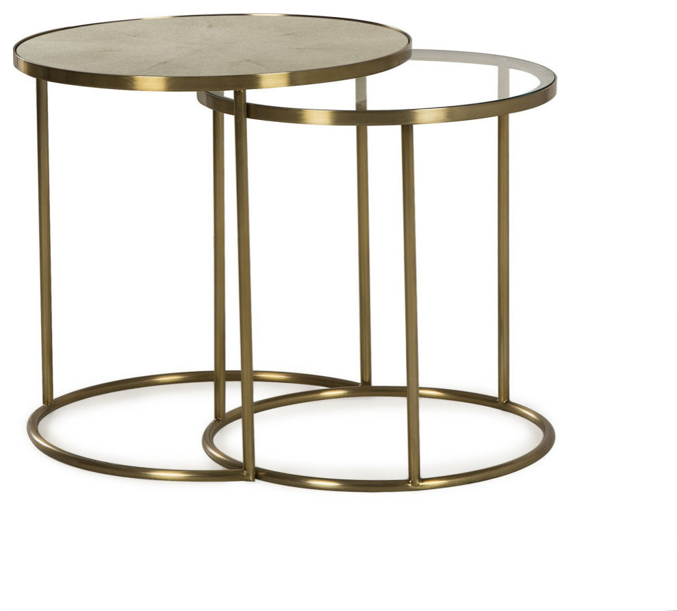 Portia Bunching Side Table   Contemporary   Coffee Table Sets   by Rustic Home Furniture Deco  Houzz