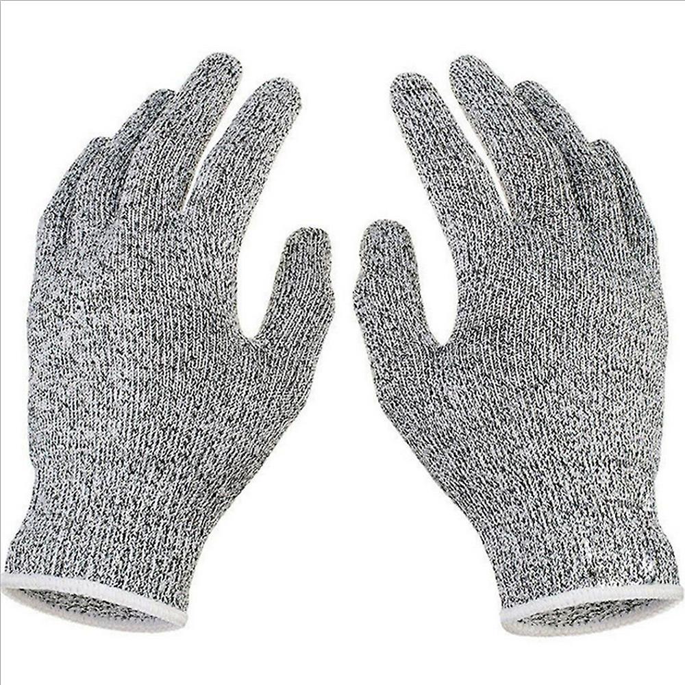 Anti-cut Gloves 5 Grade Safety Cut Proof Stab Resistant Stainless Steel Wire Metal Mesh Kitchen Butcher Cut-resistant Safety Gloves S (20cm)