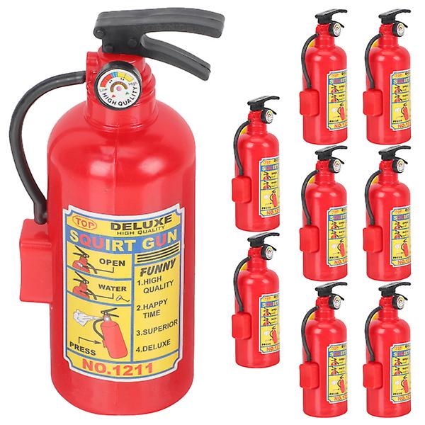 12pcs Fire Extinguisher Squirt Toys Firefighter Extinguisher Shape Water Spray Toys