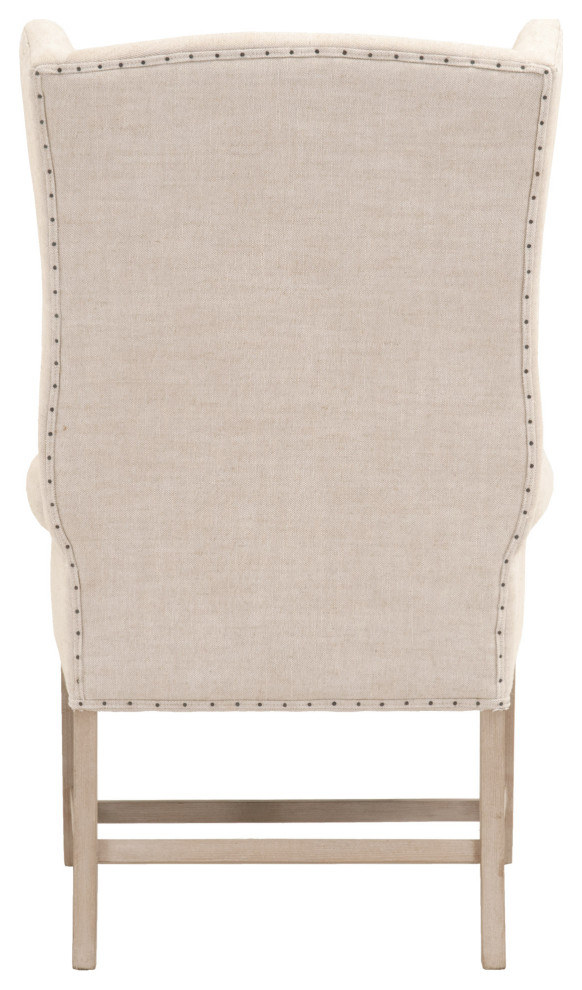 Arm Chairs Chateau Arm Chair Bisque French Linen  Natural Gray Ash   Transitional   Armchairs And Accent Chairs   by Sideboards and Things  Houzz