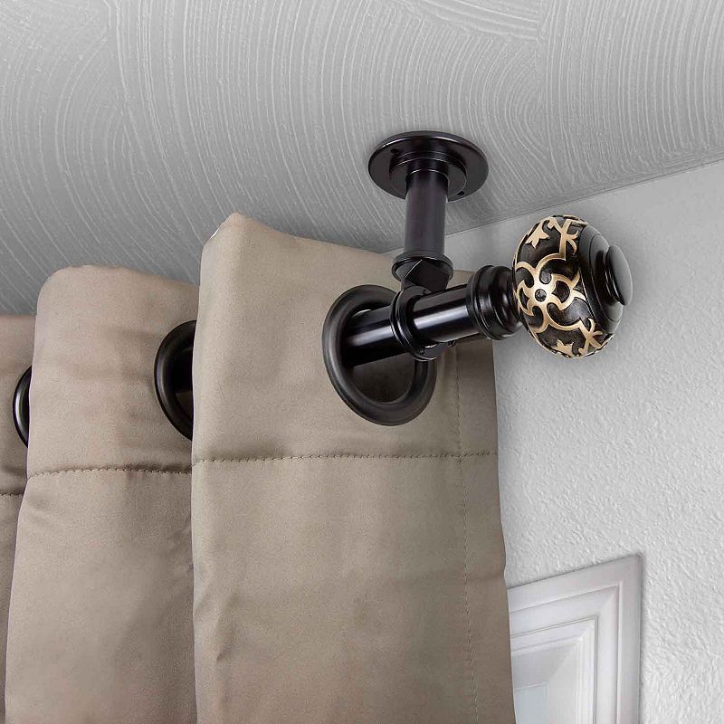 Rod Desyne 1 Maple Ceiling Curtain Rod