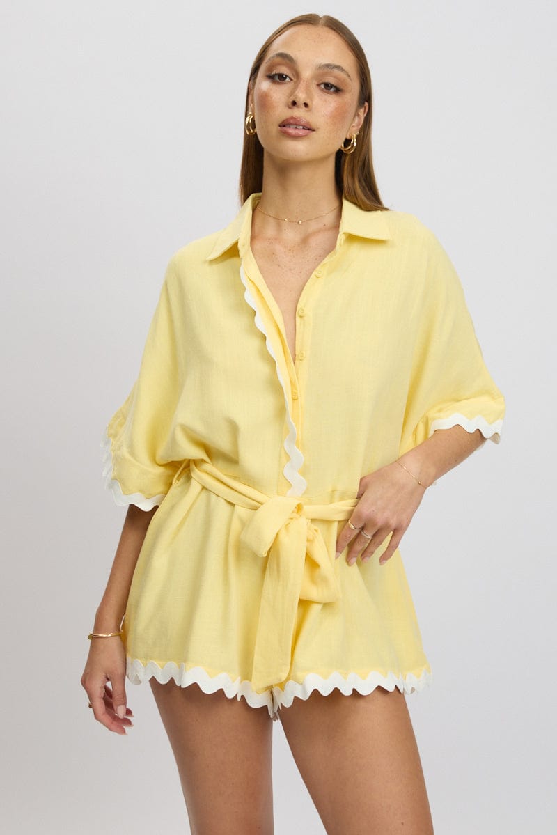 Yellow Oversized Playsuit