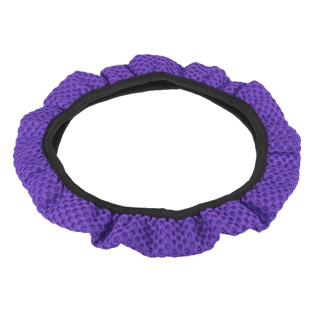 Anti Slip Steering Wheel Cover Elastic Stretch Mesh Cloth Cover Accessory For Car