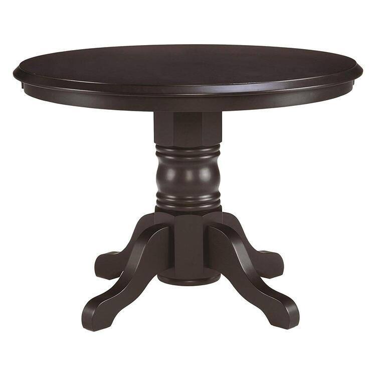 HOMESTYLES 42 in. Round Black Dining Table 5178-30