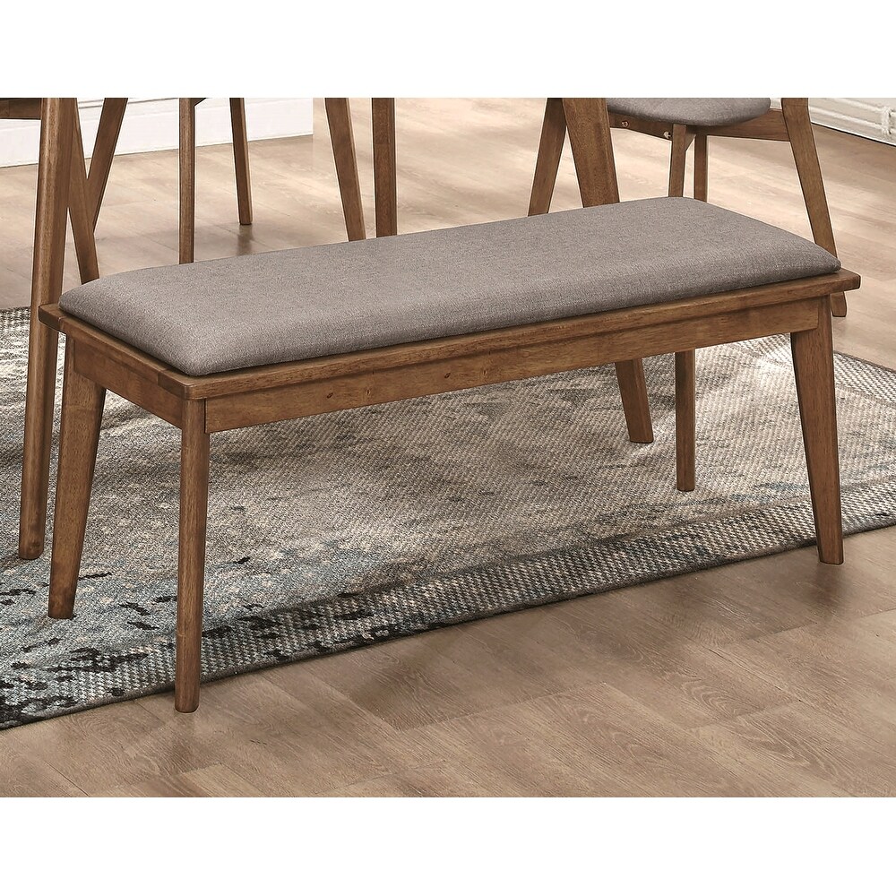 Modern Retro Design Upholstered Dining Bench