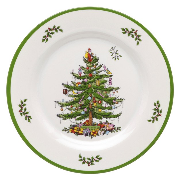 Spode Christmas Tree Melamine Dinner Plates Set Of 4 11 Inch