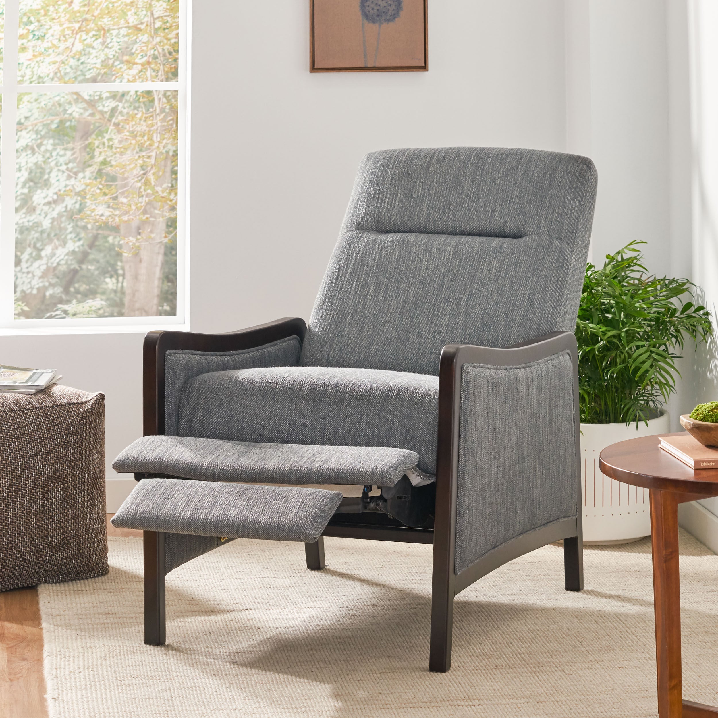 Drury Contemporary Upholstered Pushback Recliner