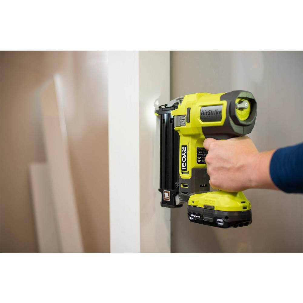 RYOBI ONE+ 18V 18-Gauge Cordless AirStrike Brad Nailer (Tool Only) P321